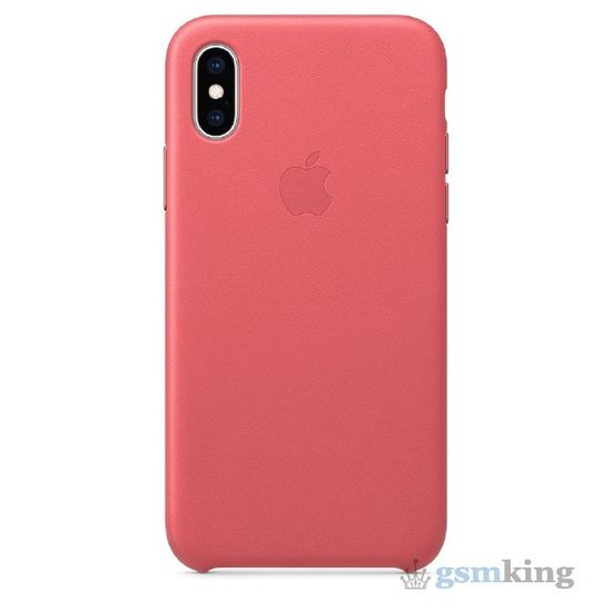 Leather Case iPhone X/XS Peony Pink «Розовый пион»