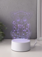 Светильник "Лемур на подарке" LED RGB от сети RISALUX 9,5х11