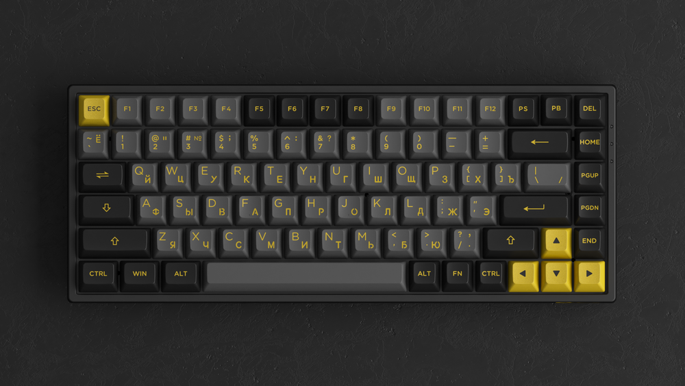 AKKO 3084B Plus Black&Gold 3 Modes RGB Hot Swap  V3 Cream Yellow Switch,ASA profile keycap