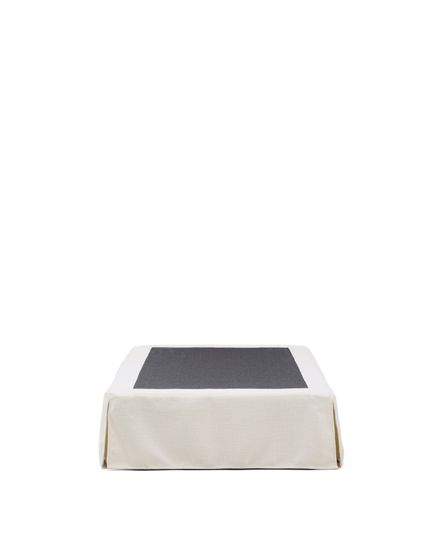 Основание кровати Jaira со съемным чехлом из белого шенилла для матраса 90 х 200 см