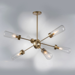 690063 Люстра CROTONE 6х40W E14 ШАМПАНЬ/ПРОЗРАЧНЫЙ