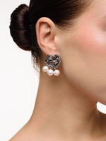 Серьги "Pearl Coin" Bicolor