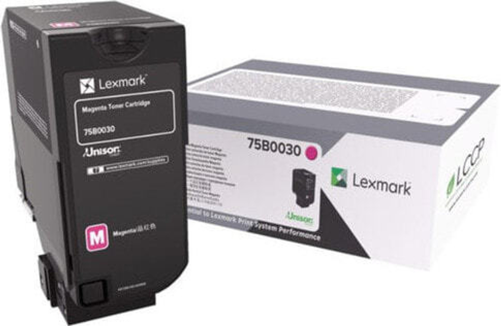 Lexmark 75B0030 тонерный картридж Подлинный Пурпурный 1 шт