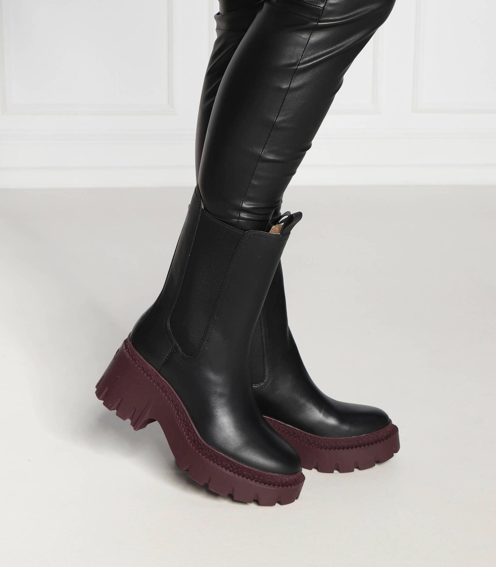 Кожаные челси alexa Coach - черный(CD219)