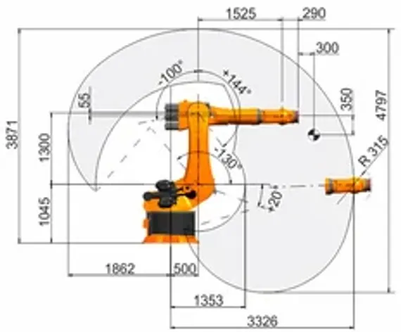Промышленный робот KUKA KR 500 FORTEC, KR 500 R2830 C-F