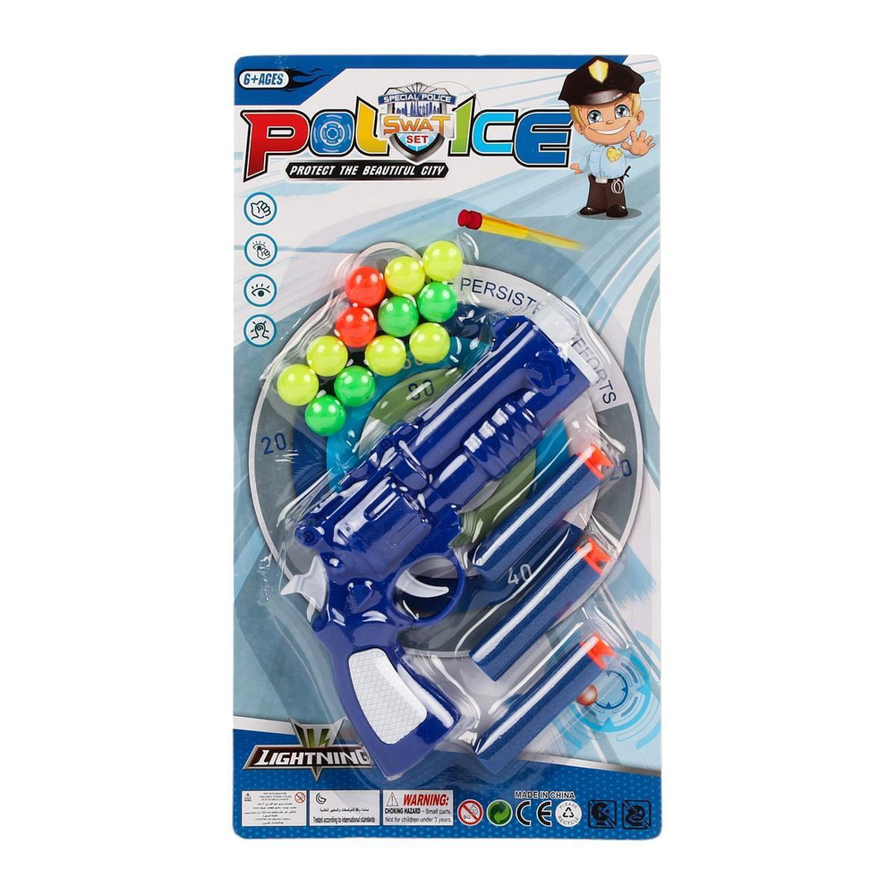 Пистолет с шарами, блистер 510C