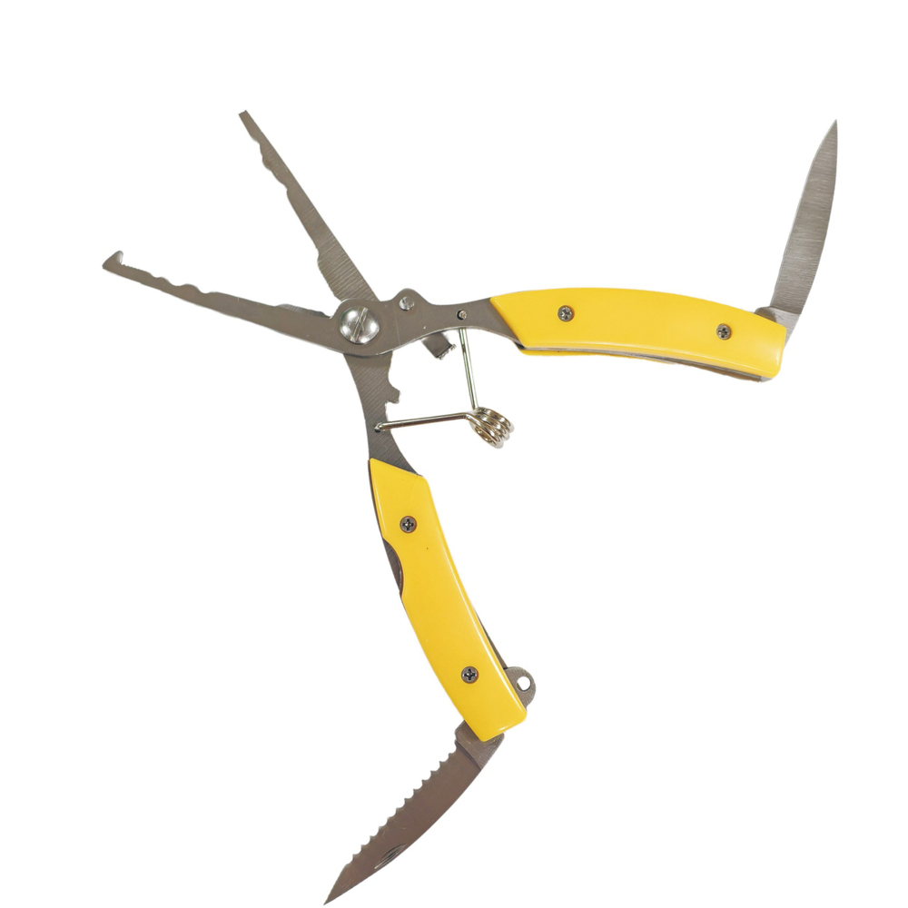 Плоскогубцы рыболовные 16.5см., желтые