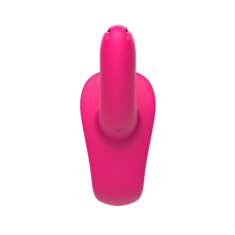 Розовый поясной вибратор с пультом ДУ (Цвет: розовый)