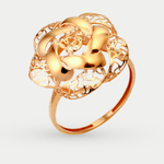 Кольцо женское из розового золота 585 пробы без вставок (арт. 79059300)