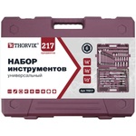 Набор инструмента универсальный THORVIK 1/4", 3/8", 1/2"DR, 217 предметов   TS217