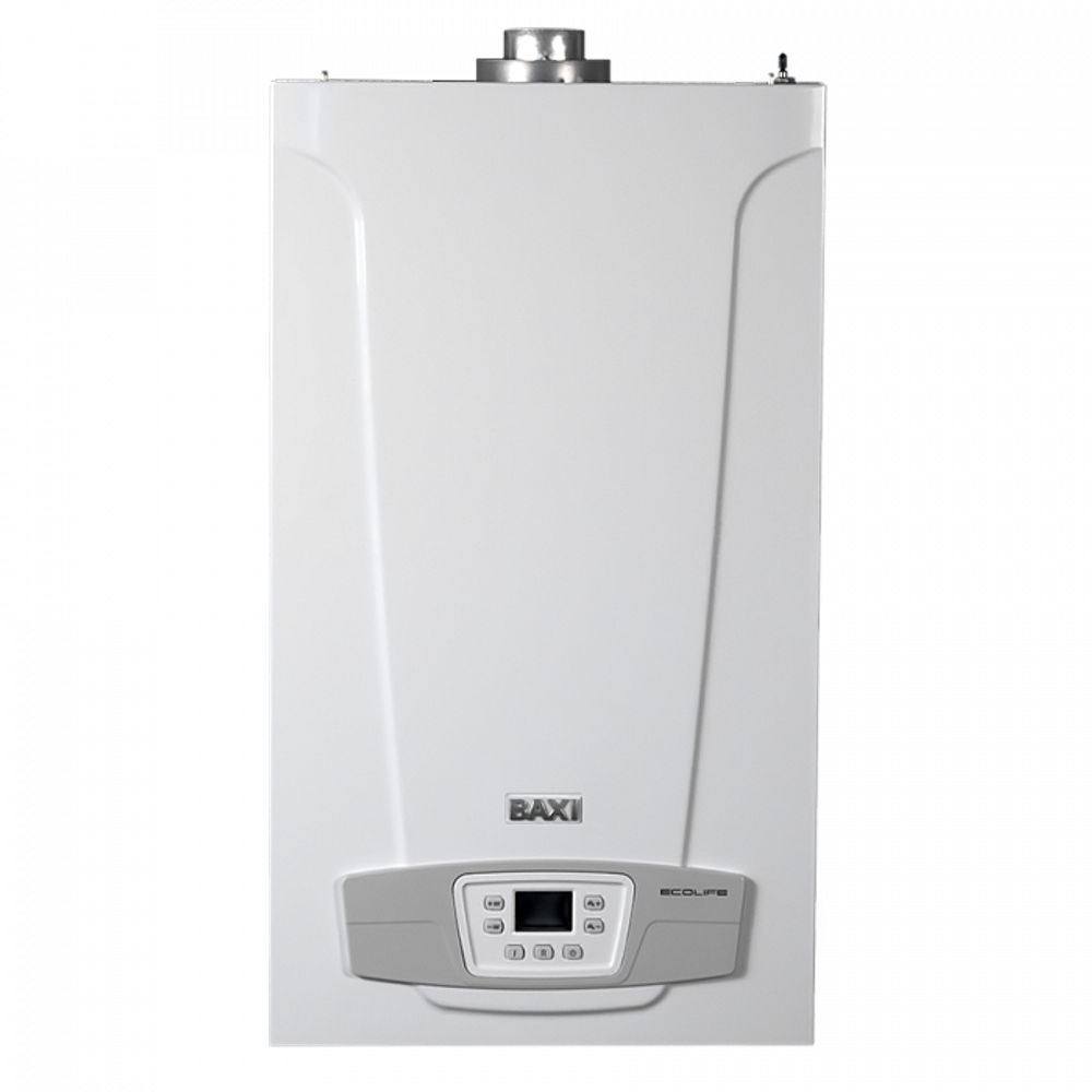 Котел газовый BAXI ECO Life 31F настен, 31 кВт, двухконтурный, с закрыт. кам. сгор. (без дымохода)