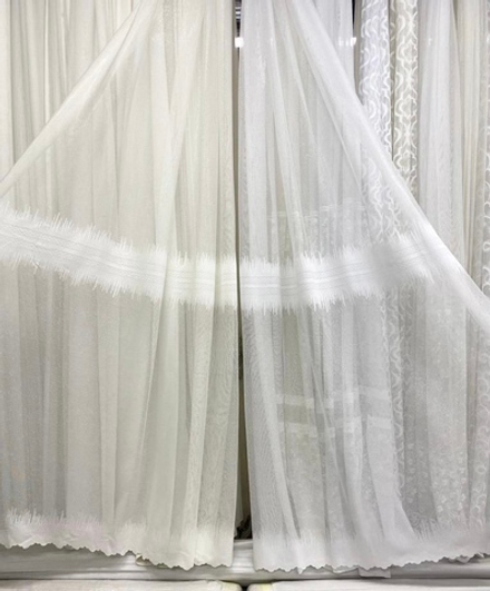 Тюль арт. 7789, цвет белый, молочный (высота 280 см, Турция)