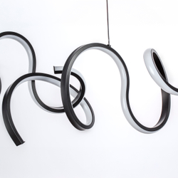 637117 Люстра CORINTO 60W LED 2380LM ЧЕРНЫЙ 3000K