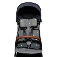 Матрасик сетчатый Organic Factory Сердечки, серый