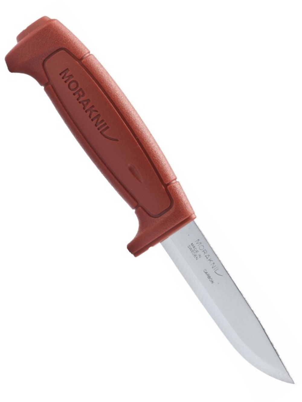 Нож Morakniv Basic 511 углеродистая сталь, пластиковая ручка (красная), 12147