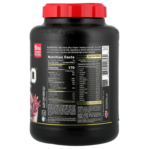 ALLMAX, Hexapro™, высокопротеиновая нежирная мука, со вкусом шоколада, 2,27 кг (5 фунтов)
