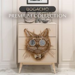 Комод Кот Саймон с 3 ящиками Айвори