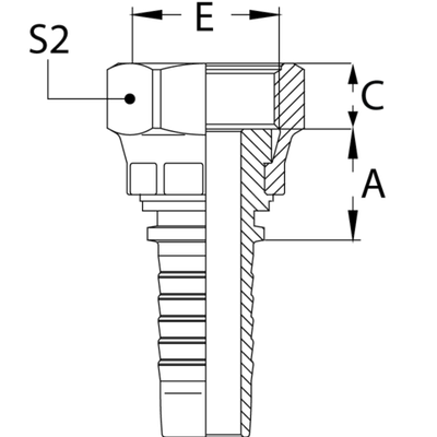 Фитинг DN 10 ORFS (Г) 13/16