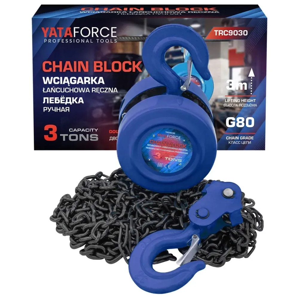 Таль ручная 3т YATAFORCE YF-TRC9030