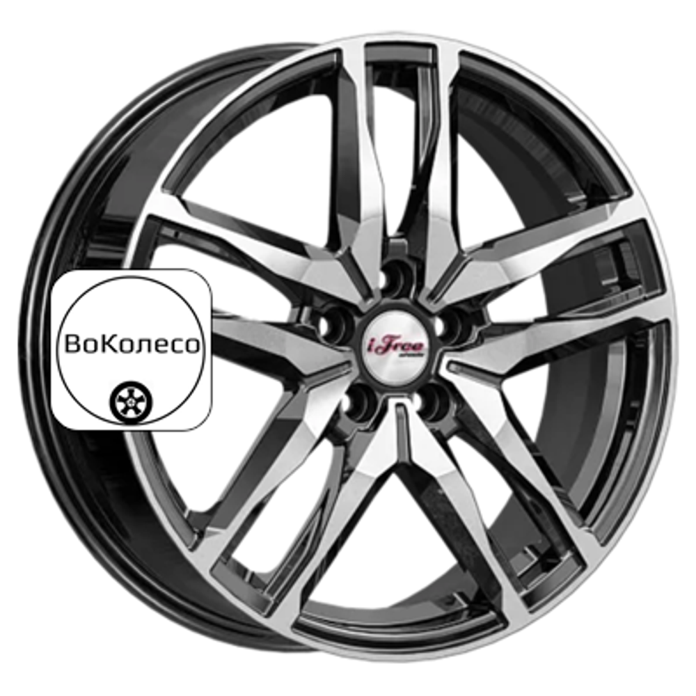 6,5x18/5x114,3 ET50 D60,1 Бомбей (КС1075) Блэк Джек iFree