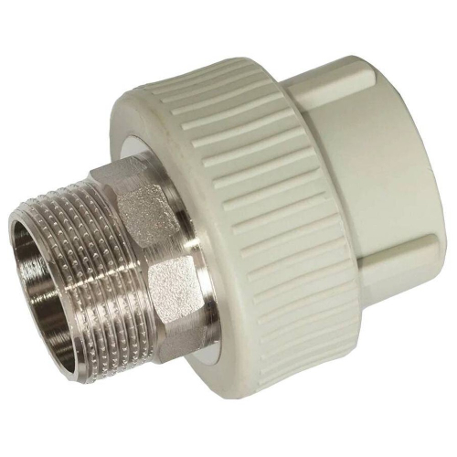 Муфта TEBO сер. PP-R комбинированная 40x1 1/4" НР под ключ (5/30), арт. 031020710