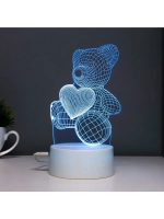 Светильник сенсорный «Мишутка» LED 7 цветов USB/от батареек
