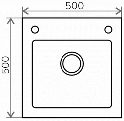 Мойка TOLERO GLASS TG 500 белый