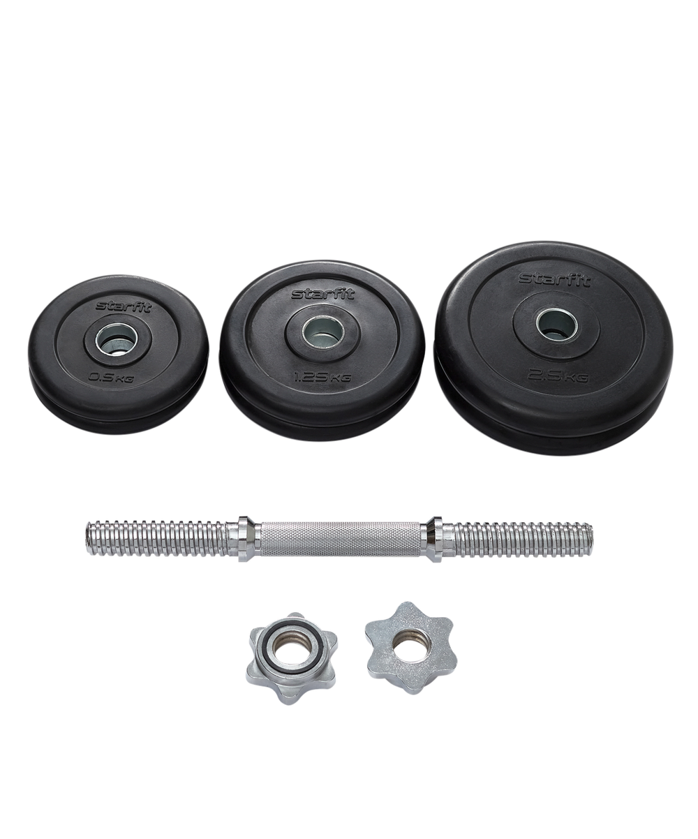 Гантель разборная обрезиненная в коробке DB-716, 10 кг