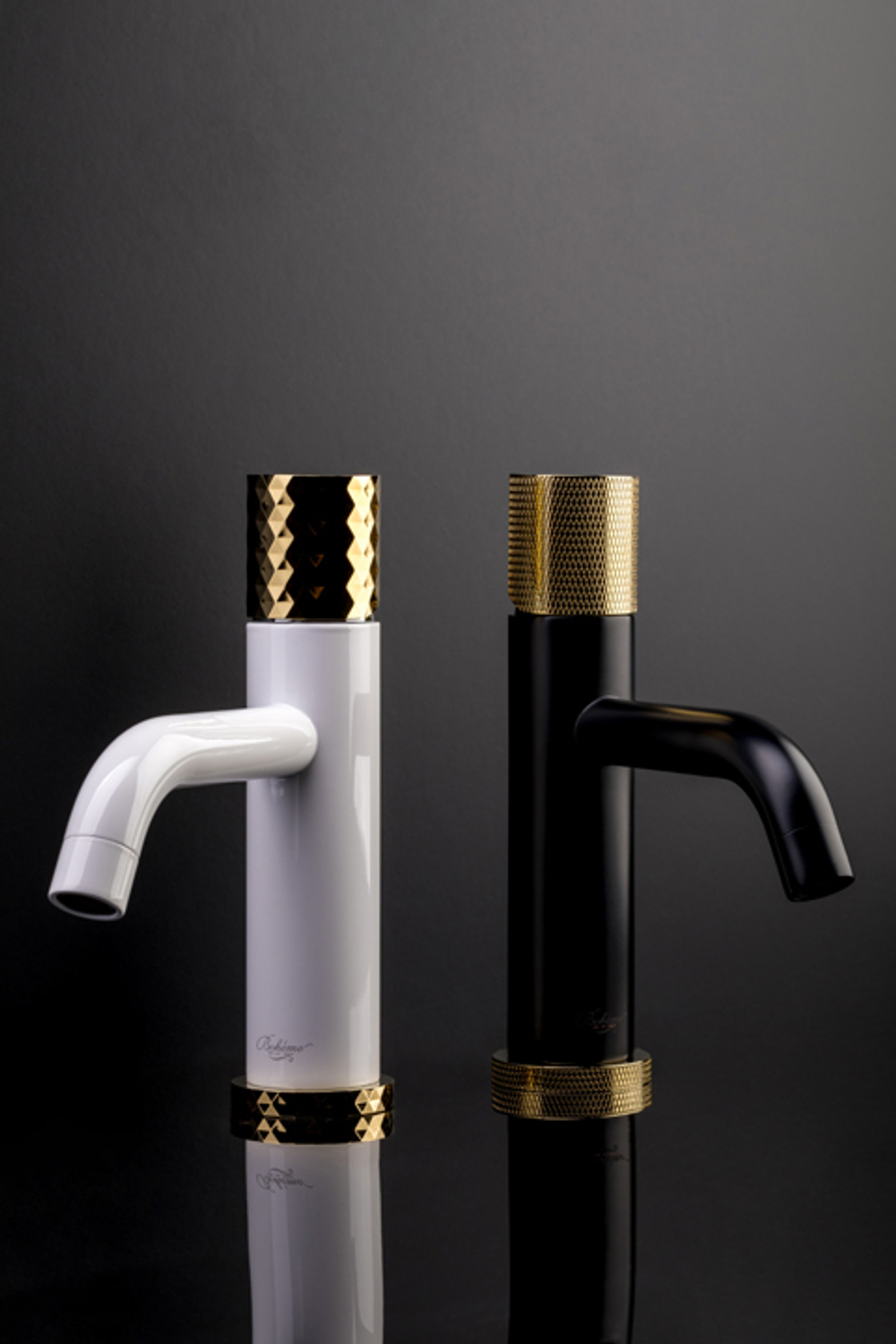Boheme Смеситель STICK для умыв. низ. BLACK TOUCH GOLD_Комплект