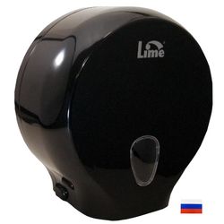 Диспенсер д/туалетной бумаги LIME 200м черный (915202)