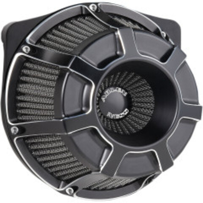 Inverted Series Air Cleaner Kit - Beveled - Black
