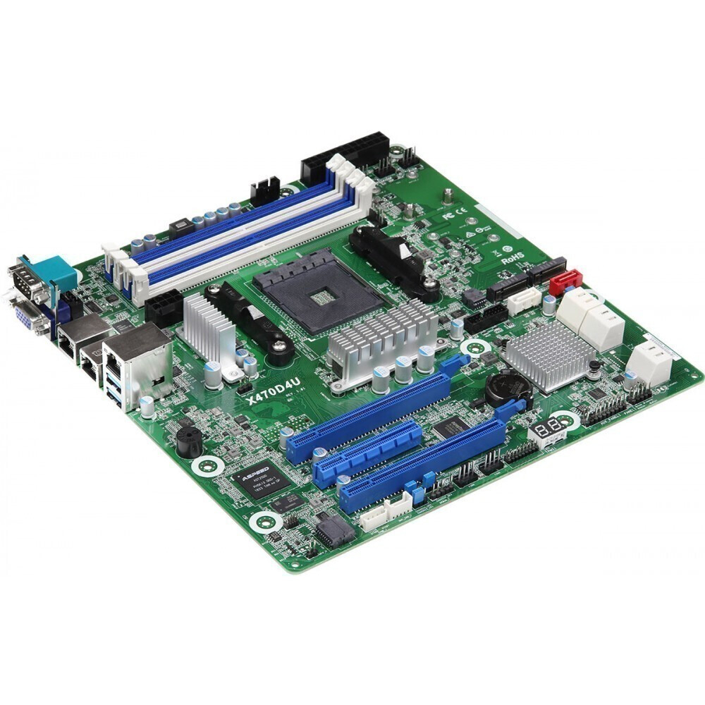 Серверная материнская плата ASRock X470D4U/VN