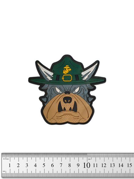 Шеврон USMS Devil Dog PVC. Зелёная шляпа