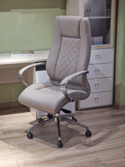 Кресло офисное 2322 982665 grey color LEATHER