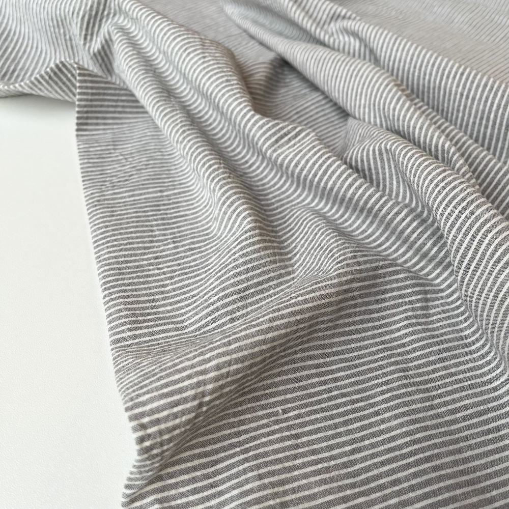 Вареный хлопок 250см. полоска графитовая