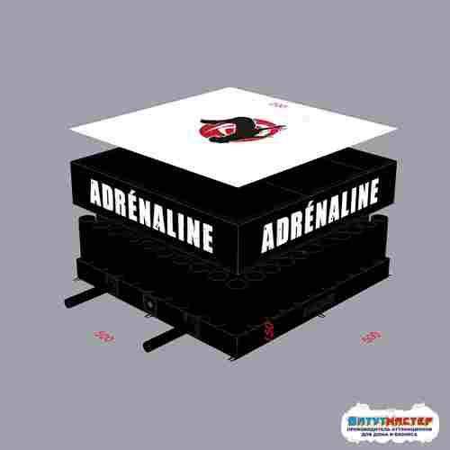 Гимнастическая подушка «Воздушный рубеж», 5×5×1,5 м