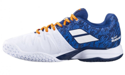 Мужские кроссовки теннисные Babolat Propulse Blast All Court Men - white/dark blue