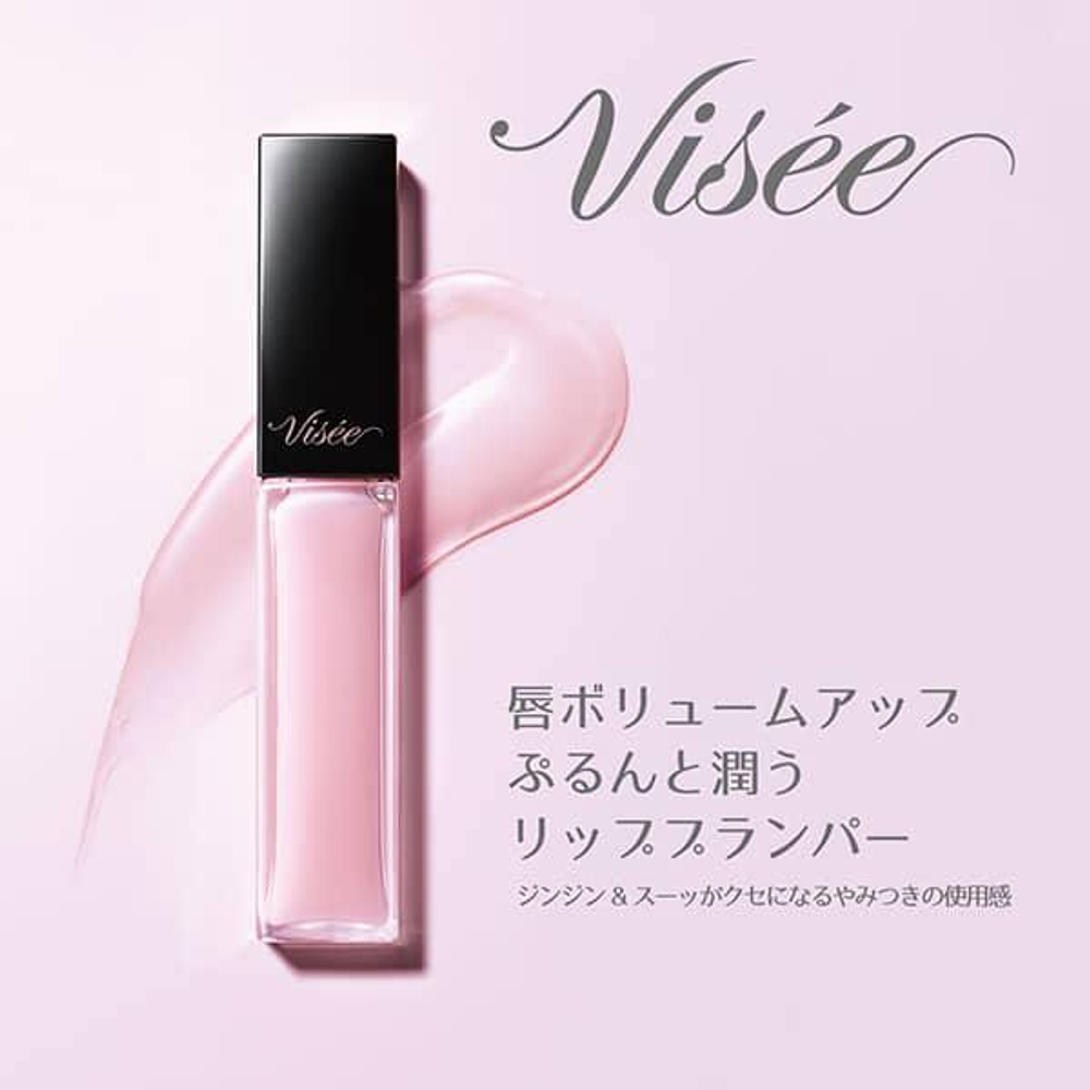 Блеск-бальзам для губ Kose Japan VISEE Essence Lip Plumper (SP001 Sheer Pink), 5.5 мл.