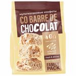 Конфеты мультизлаковые CO BARRE DE CHOCOLAT с белой глазурью, 135 г, УТ-00032332