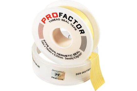 Фум большой PROFACTOR желтый (15м х 19мм х 0,25мм)