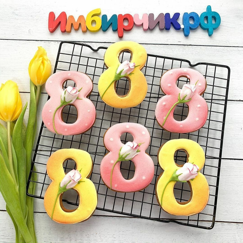 Имбирный пряник 8 марта