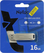 Флешка Netac U381 USB/USB microB OTG 16 ГБ