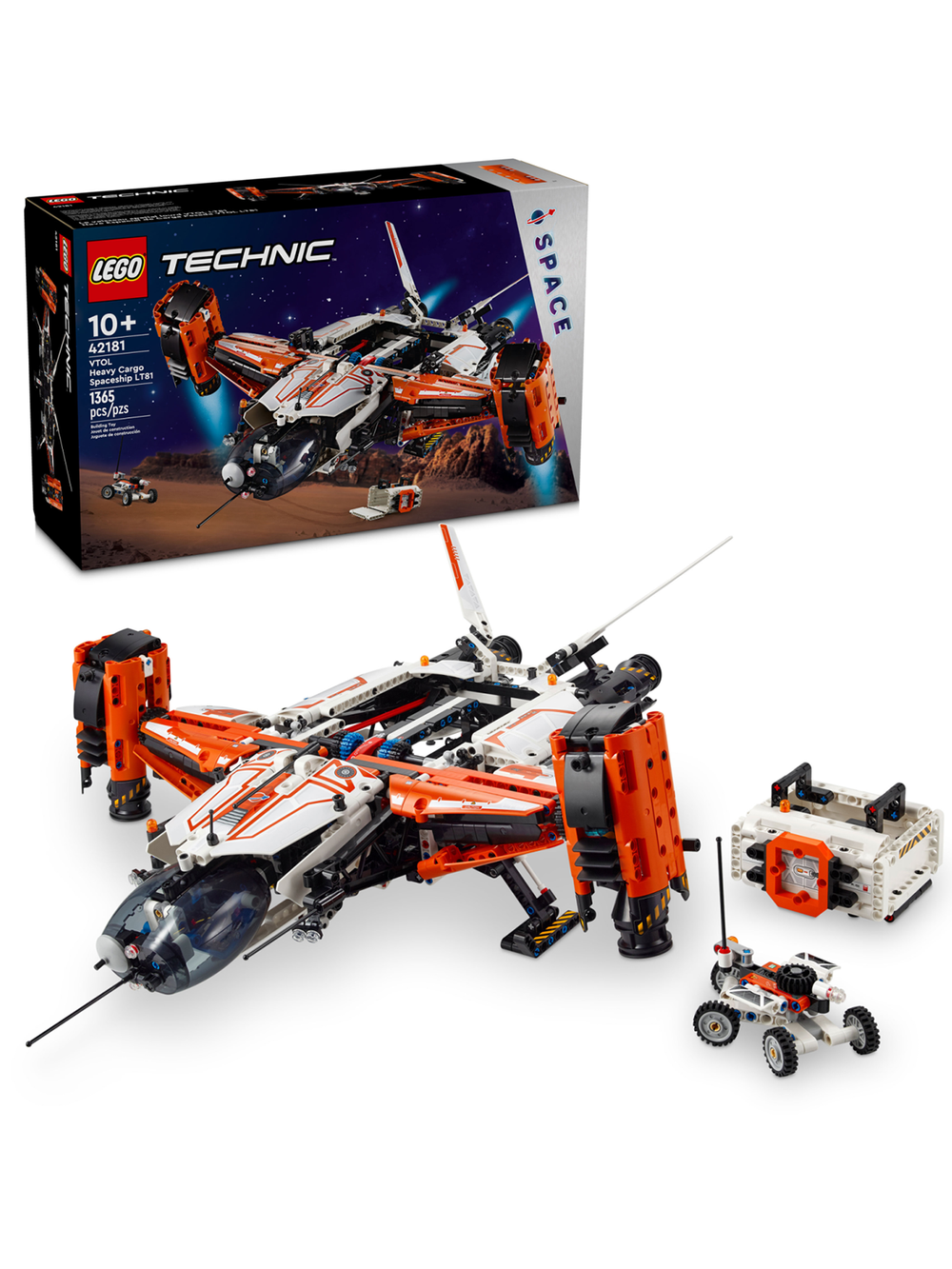 Конструктор LEGO Technic 42181 Грузовой космический корабль, лего космос, космический транспорт, инженерный набор, оригинал LEGO, подарок детям и подросткам
