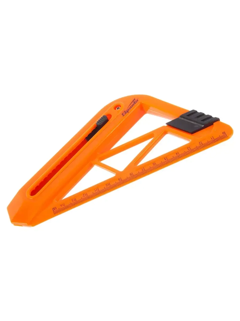 Нож с выдвижным лезвием и линейкой 18 мм SPARTA 789195