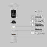 Встраиваемый светильник Technical DL120-10W-3K-TRS-W