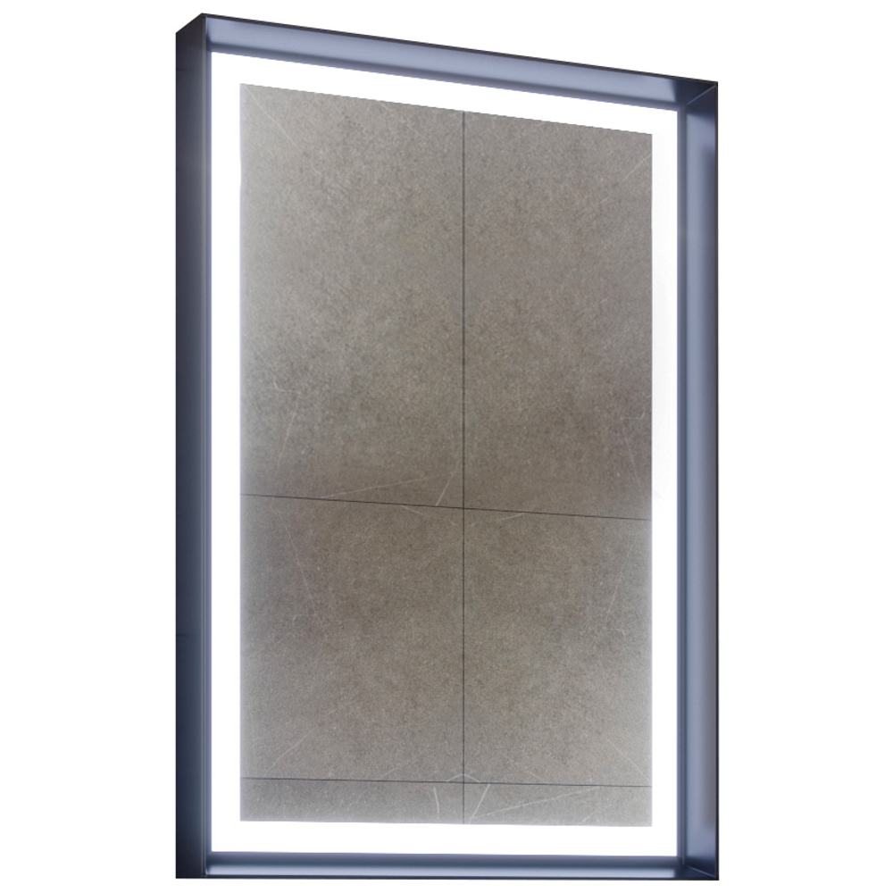 Зеркало ORKA Craft 60x90 c LED подсветкой, антрацит матовый