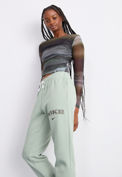 Брюки спортивные женские NIKE W NSW PHNX FLC MR STD LOGO PNT