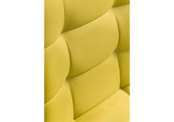 Стул на металлокаркасе Чилли черный / горчичный