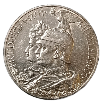 Монета Германии (Пруссия) 5 марок 1901 «200-летие Пруссии»