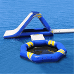 Надувной аквапарк на воде «Простое удовольствие» 12×7,7×3 м